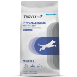 TROVET PLUS più Fresh Rabbit - Complete dietary food for adult dogs with intolerances and allergies 10 kg