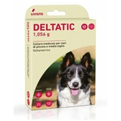 Deltatic - Antiparasitic Collar for Leishmaniasis Prevention for Small and Medium-Sized Dogs 5-25 kg 60 cm
