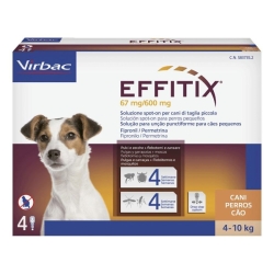 Effitix 67mg-600mg - 24 Pipettes for Small Dogs 4-10kg