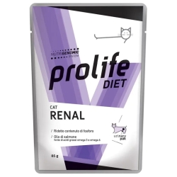 Prolife Diet Cat Renal Chicken and Beef - Complete dietetic food for cats with renal insufficiency 85 g