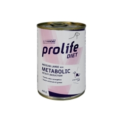 Prolife Diet Medium Large Dog Metabolic Chicken - Complete dietary food for weight loss 400g