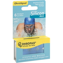 Silicon Aqua - 6 silicone earplugs against water