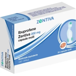 Ibuprofen Zentiva 200 mg - Pain-relief supplement 12 soft capsules
