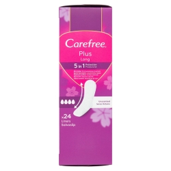 Plus - 24 Long Panty Liners with 5-in-1 Protection and Long-Lasting Freshness