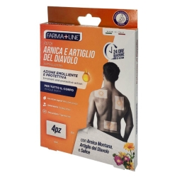 Arnica and Devil's Claw Patches - Emollient and protective action 4 Patches 9x14 cm