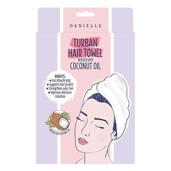 Coconut Oil Turban - 1 Hair Towel Infused with Coconut Oil