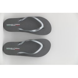 Silver Flip Flops 38 Women