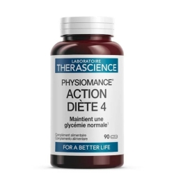 Physiomance Action Diet 4 by Therascience Laboratories 90 Tablets - Supplement for glycemic balance and weight control