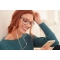 Reading Glasses più 2.00, Black, White Temples