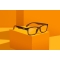 Reading Glasses più 2.00, Black Color, Carbon Fiber Look Inner Temples