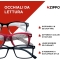 Reading Glasses più 3.00, Black, Striped Temples