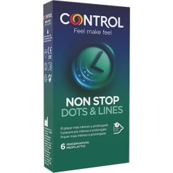 Non Stop Xtra Lines  - 6 condoms
