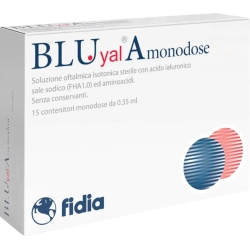 Bluyal A - Moisturizing eye drops 15 vials of 0.35 ml