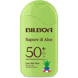 Sunscreen 50 più SPF Sun Milk Aloe Flavor Very High Protection 200 ml