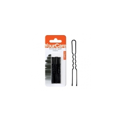 12 Black Hairpins of 2.5 cm