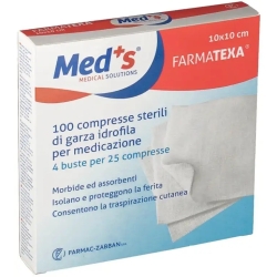Med’S Farmatexa - 100 sterile gauzes 12/8 10x10cm