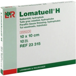 Paraffin Gauze Dressing Hydrophobic Lomatuell H 10 X 10 Cm 10 Pieces