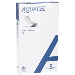 Sterile Dressing Disponsable Strong Fibers Aquacel 2X45 Cm 5 Dressings