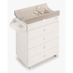 Asia - White Bear Bubble Changing Table Dresser