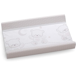 Dolci Coccole Choco PVC Changing Mat - Beige with Integrated Pocket 81 x 49 x 10 cm