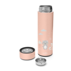 English Rose 500ml Thermal Water Bottle with LED Thermometer