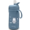 Moovo - Stainless Steel Thermal Water Bottle with Straw and Retractable Spout, Blue 350 ml