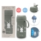 Moovo - Stainless Steel Thermal Water Bottle with Straw and Retractable Spout, Sage Green 350 ml