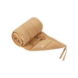 Natural - Caramel Double-Sided Cot Bumper