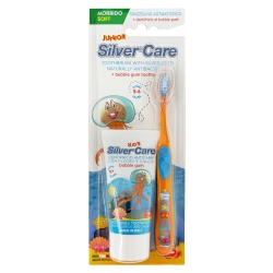 Junior Kit - Soft Bristle Toothbrush più 50ml Bubble Gum Flavored Anti-Cavity Toothpaste