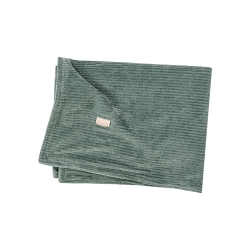 Natural - Velvet Blanket for Crib, Green