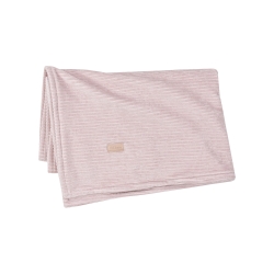 Natural - Velvet Blanket for Crib, Pink Mauve