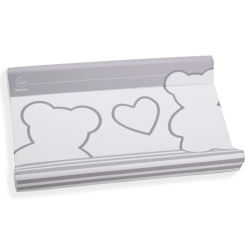 Matisse Changing Table in PVC - Grey with Integrated Pocket 81 x 49 x 10 cm