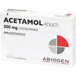 Acetamol - analgesic antipyretic 20 tablets 500 mg