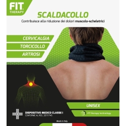 Fit Therapy - FIR Infrared Neck Warmer Medical Device for Neck and Muscle Pain Black One Size