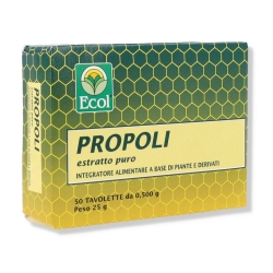 Propolis 50 Tablets - Supplement for the Immune System and Throat