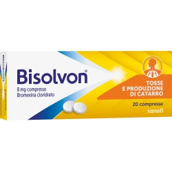 Bisolvon 8 mg - mucolytic 20 tablets