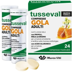 tusseval - 24 throat tablets lemon and honey