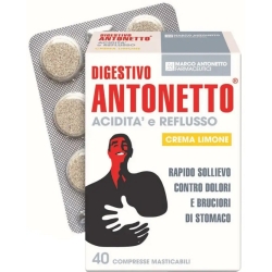 digestivo antonetto -  Digestive Aid - natural lemon flavour 40 tablets