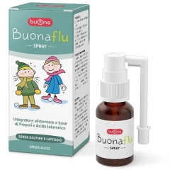 Buonaflu Spray 20 ml - Food supplement based on propolis and hyaluronic acid