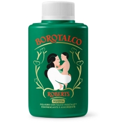 Borotalco powder with refreshing and absorbent vegetable talc 140 g in a jar