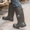 Steplite Thermoprotec S5 - Knee-High Safety Boots with Steel Toe Cap, Insulated Anti-Penetration, Olive Green, Size 44