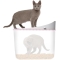 Pixi Box - White Top-Entry Cat Litter Box