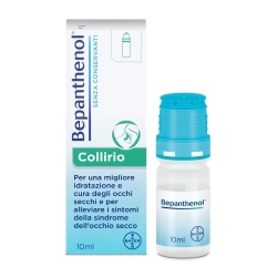 Bepanthenol Eye Drops with Hyaluronic Acid and Panthenol, 10 ml Bottle