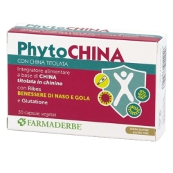 Farmaderbe Phyto China 30 Capsules - Nose and Throat Health Supplement