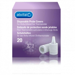 Alvita - 20 Disposable Probe Covers for Infrared Ear Thermometers