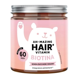 Bears With Benefits Ah-Mazing Hair Vitamin Biotin 60 Gummies - Hair, Skin, and Nail Supplement