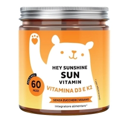 Bears With Benefits Hey Sunshine Sun Vit D3 K2 60 Gummies - Bone and Immune System Supplement910569894