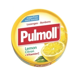 Pulmoll - Lemon Throat Lozenges with Vitamin C 45g