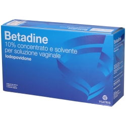 Betadine 10% Concentrate For Vaginal Solution - Disinfectant 5 Bottles + 5 vials + 5 Cannulas