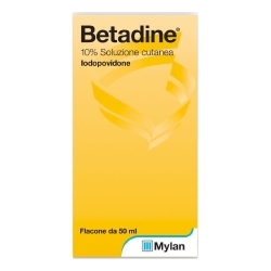 Betadine 10% Cutaneous Solution - Injured Skin Disinfection 50 ml